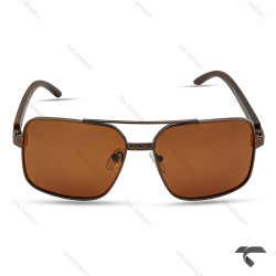 عینک کارتیه مردانه P8357-3 پلاریزه قهوه ای Cartier-9975-G