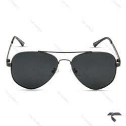 عینک دودی خلبانی کارتیه مردانه P1024-3 نوک مدادی Cartier-9979-G