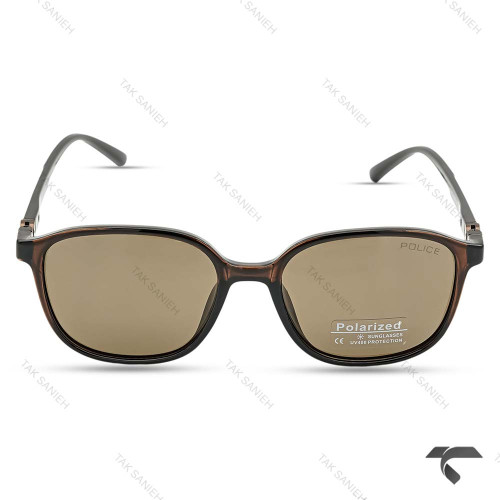 عینک پلیس مردانه RE2595-6 دسته 360 درجه قهوه ای Police-10023-G