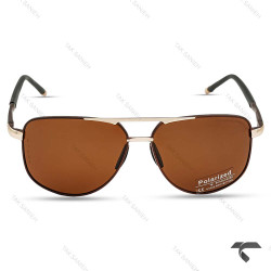 عینک آفتابی مردانه پورشه دیزاین P1094-4 پلاریزه قهوه ای Porsche-10033-G