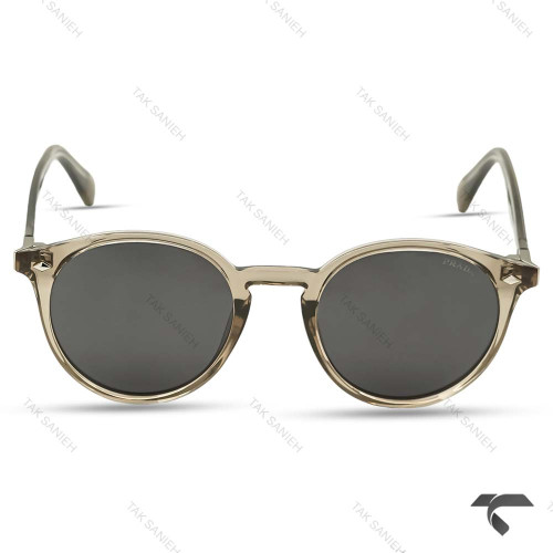 عینک آفتابی پرادا R2803-3 قهوه ای شیشه مشکی Prada-10044-U