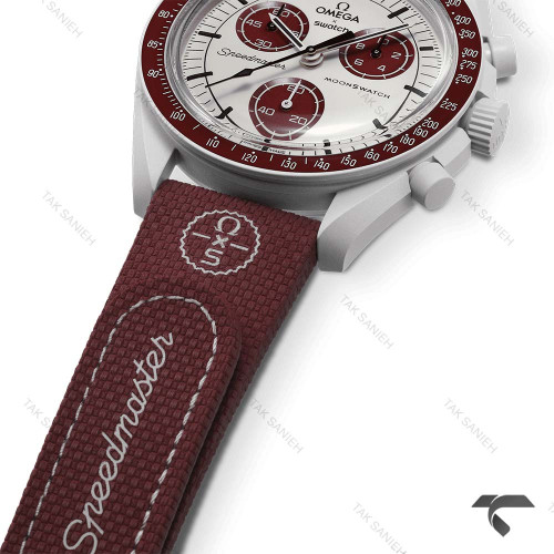 امگا سواچ ماموریت به پلوتون زرشکی بند رابر جدید Swatch-10212-U