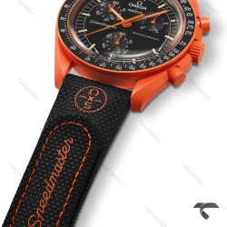 امگا سواچ ماموریت به زمین LAVA بند رابر جدید نارنجی Swatch-10219-U