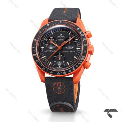 امگا سواچ ماموریت به زمین LAVA بند رابر جدید نارنجی Swatch-10219-U