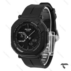 ساعت کاسیو پروترک مردانه فول مشکی بند رابر Protrek-10159-G ساعت کاسیو پروترک مردانه فول مشکی بند رابر Protrek-10159-G