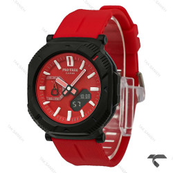 ساعت کاسیو پروترک مردانه قرمز مشکی بند رابر Protrek-10161-G ساعت کاسیو پروترک مردانه قرمز مشکی بند رابر Protrek-10161-G