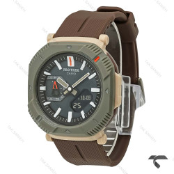 ساعت کاسیو Pro Trek مردانه قاب سبز بند رابر قهوه ای Protrek-10162-G ساعت کاسیو Pro Trek مردانه قاب سبز بند رابر قهوه ای Protrek-10162-G