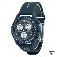 ساعت امگا سواچ مون واچ سرمه ای بند رابر Swatch-10197-U ساعت امگا سواچ مون واچ سرمه ای بند رابر Swatch-10197-U