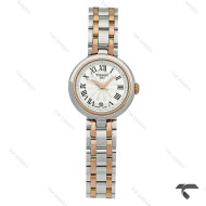 ساعت تیسوت Bellissima زنانه دورنگ رزگلد ایندکس یونانی تقویم دار Tissot-10202-L
