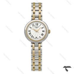 ساعت زنانه تیسوت Bellissima دورنگ طلایی ایندکس یونانی تقویم دار Tissot-10203-L