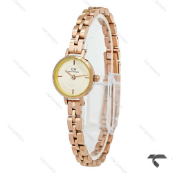 ساعت دنیل ولینگتون زنانه مینی Petite رز صفحه نباتی بندفلزی DW-10440-L