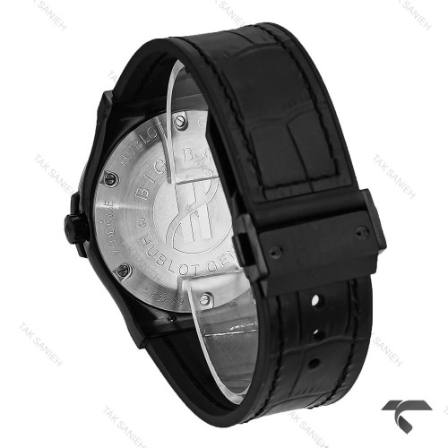 ساعت هابلوت مردانه صفحه مهندسی مشکی بند چرم Hublot-10445-G ساعت هابلوت مردانه صفحه مهندسی مشکی بند چرم Hublot-10445-G