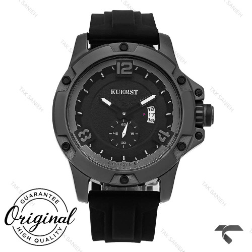 ساعت مردانه کورست زیر ثانیه مشکی تقویم دار Kuerst-10447-G