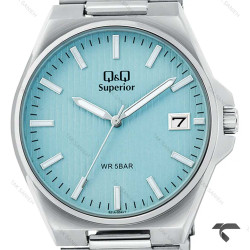 ساعت مردانه کیو اند کیو S21A-004VY سری Superior صفحه تیفانی QQ-10565-G