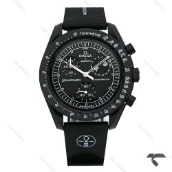 ساعت امگا سواچ ماموریت به ماه بند رابر جدید فول مشکی Swatch-10596-U