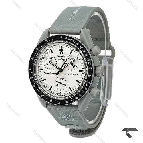 سواچ ماموریت به ماه بند رابر جدید طوسی پلاستیکی Swatch-10598-U