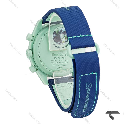 سواچ ماموریت به زمین سبز سرمه ای بند رابر جدید پلاستیکی Swatch-10600-U سواچ ماموریت به زمین سبز سرمه ای بند رابر جدید پلاستیکی Swatch-10600-U