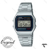 کاسیو نوستالژی A158WA-1 کامپیوتری استیل صفحه مشکی Casio-10244-U