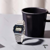 کاسیو نوستالژی A158WA-1 کامپیوتری استیل صفحه مشکی Casio-10244-U