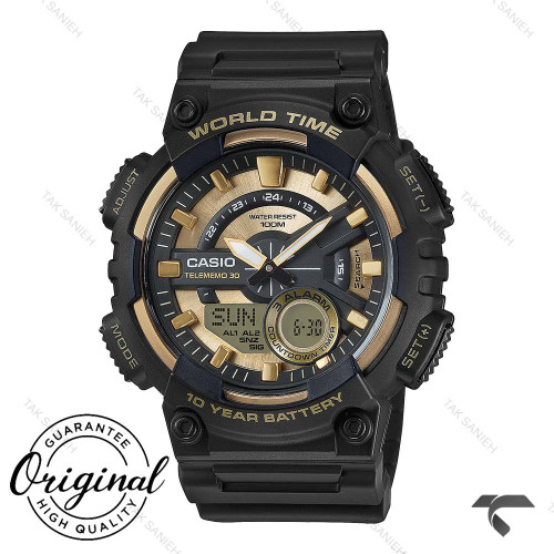 ساعت مچی کاسیو AEQ-110BW-9AV مردانه طلایی Casio-10251-G