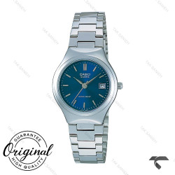 ساعت کاسیو LTP-1170A-2AR سیلور صفحه سرمه ای زنانه Casio-10266-L