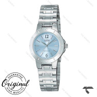کاسیو زنانه LTP-1177A-2A سیلور صفحه آبی تیفانی Casio-10270-L