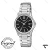 ساعت کلاسیک کاسیو زنانه LTP-1183A-1A سیلور صفحه مشکی Casio-10271-L