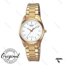 ساعت کاسیو LTP-1274G-7A زنانه طلایی صفحه سفید Casio-10279-L