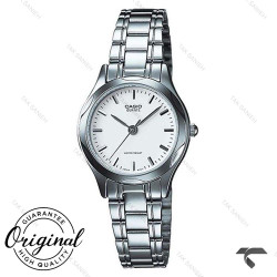 ساعت زنانه کاسیو LTP-1275D-7ADF سیلور صفحه سفید Casio-10281-L