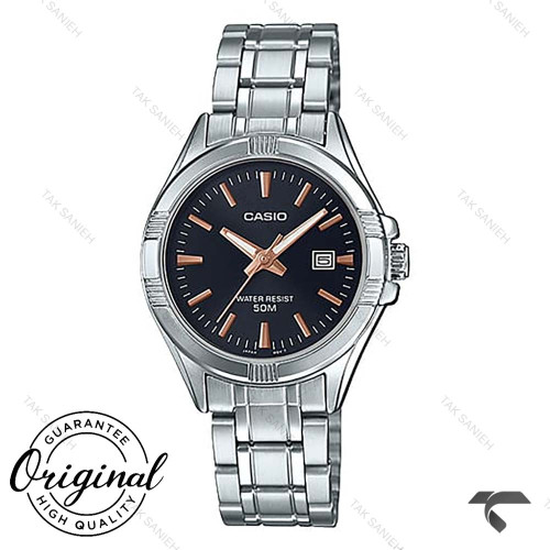 ساعت زنانه کاسیو LTP-1308D-1A2V_Seq1 سیلور عقربه رزگلد Casio-10292-L