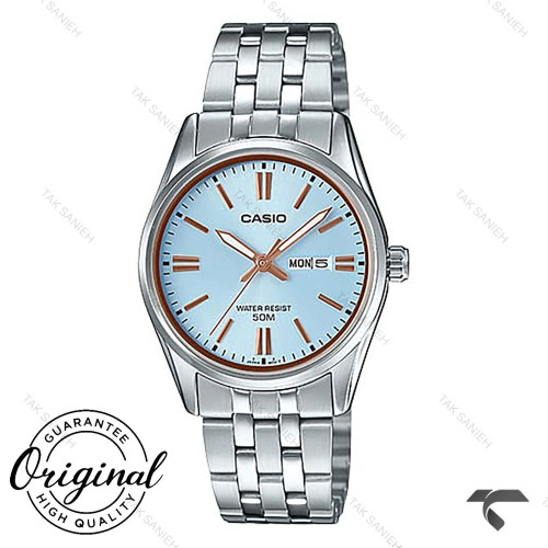 ساعت کاسیو زنانه LTP-1335D-2AV سیلور صفحه آبی ایندکس رزگلد Casio-10295-L ساعت کاسیو زنانه LTP-1335D-2AV سیلور صفحه آبی ایندکس رزگلد Casio-10295-L