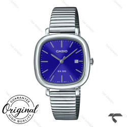 ساعت کاسیو زنانه LTP-B166D-2AV سیلور صفحه سرمه ای Casio-10299-L