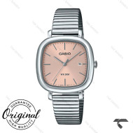 ساعت کاسیو زنانه LTP-B166D-4AV مربعی سیلور صفحه صورتی Casio-10300-L