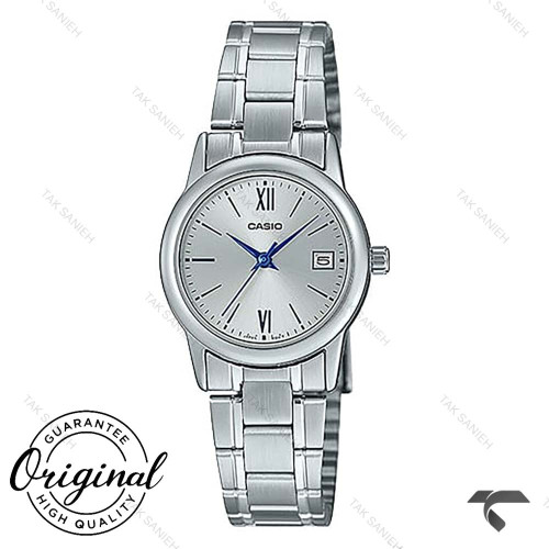 ساعت مچی کاسیو زنانه LTP-V002D-7B3 تمام سیلور Casio-10306-L ساعت مچی کاسیو زنانه LTP-V002D-7B3 تمام سیلور Casio-10306-L