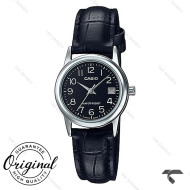 ساعت بندچرم کاسیو LTP-V002L-1B زنانه مشکی Casio-10307-L