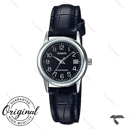 ساعت بندچرم کاسیو LTP-V002L-1B زنانه مشکی Casio-10307-L