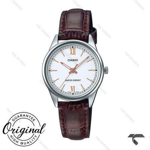 ساعت کاسیو اورجینال LTP-V005L-7B3 زنانه سیلور ایندکس رز Casio-10329-L