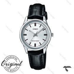 ساعت کاسیو LTP-V005L-7AU اورجینال زنانه بند چرم مشکی Casio-10336-L