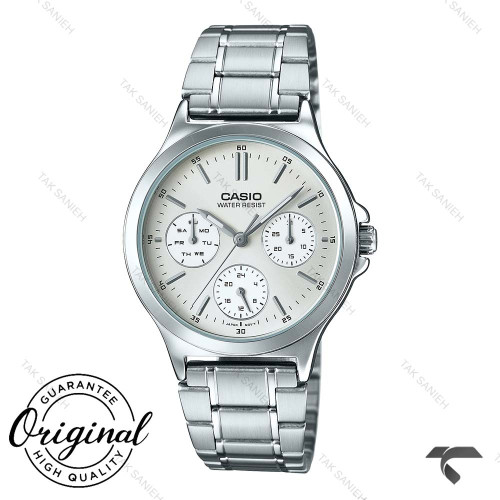 ساعت کاسیو LTP-V300D-7 کورنوگراف تمام سیلور Casio-10340-L ساعت کاسیو LTP-V300D-7 کورنوگراف تمام سیلور Casio-10340-L