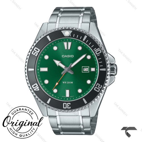 ساعت کاسیو مردانه MDV-107D-3A2V سیلور صفحه سبز Casio-10350-G ساعت کاسیو مردانه MDV-107D-3A2V سیلور صفحه سبز Casio-10350-G