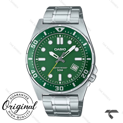 ساعت کاسیو آنالوگ MTD-135D-3AV مردانه سیلور صفحه سبز Casio-10353-G ساعت کاسیو آنالوگ MTD-135D-3AV مردانه سیلور صفحه سبز Casio-10353-G