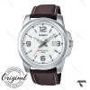 ساعت کاسیو بند چرم MTP-1314L-7AV مردانه صفحه سفید Casio-10363-G