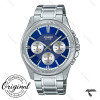 کاسیو مردانه کورنوگراف MTP-1375D-2A1V سیلور صفحه سرمه ای Casio-10369-G کاسیو مردانه کورنوگراف MTP-1375D-2A1V سیلور صفحه سرمه ای Casio-10369-G