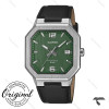ساعت کاسیو مستطیلی بند چرم MTP-B195L-3AV مردانه صفحه سبز Casio-10379-G