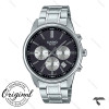 کاسیو مردانه کورنوگراف MTP-E515D-1AV سیلور صفحه پاندا Casio-10387-G
