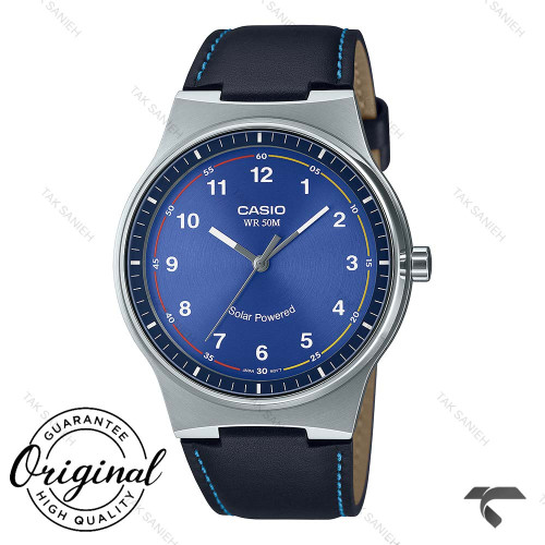 ساعت بند چرم کاسیو MTP-RS105L-2BV مردانه اورجینال سرمه ای Casio-10392-G ساعت بند چرم کاسیو MTP-RS105L-2BV مردانه اورجینال سرمه ای Casio-10392-G