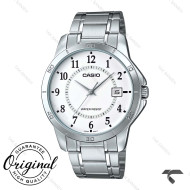 ساعت کاسیو مردانه MTP-V004D-7BU سیلور صفحه سفید Casio-10401-G