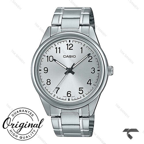 کاسیو مردانه MTP-V005D-7B4 سیلور صفحه نقره ای Casio-10405-G