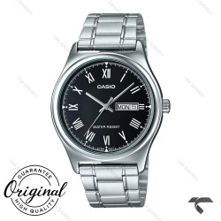 ساعت کاسیو مردانه MTP-V006D-1BU سیلور مشکی ایندکس یونانی Casio-10408-G