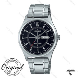 ساعت کاسیو MTP-V006D-1CU مردانه سیلور صفحه مشکی Casio-10409-G